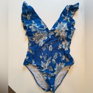 Summersalt Blue Floral One Piece Swimsuit